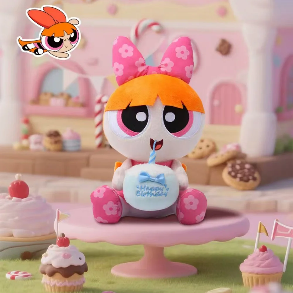 Oryginalna pluszowa lalka Powerpuff Girls, dekoracja, kawaii wystrój domu, lalki, kreskówkowe, dziewczęce, z wypełnieniem z bawełny PP, zabawki, prezenty dla dziewczynek