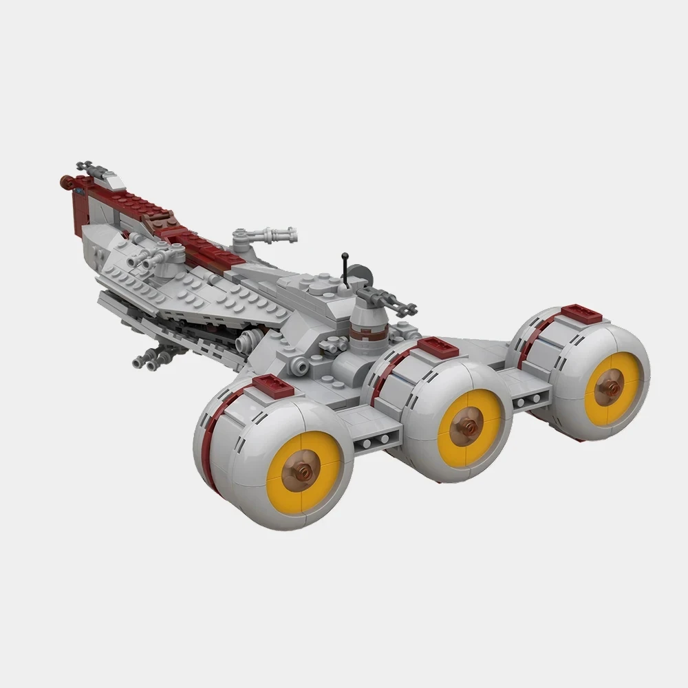 

MOC Space Wars 1:360 Space Battleship Consul-class Cruiser Combat Model Building Block Modular Assembly Toy for Kids and Boys