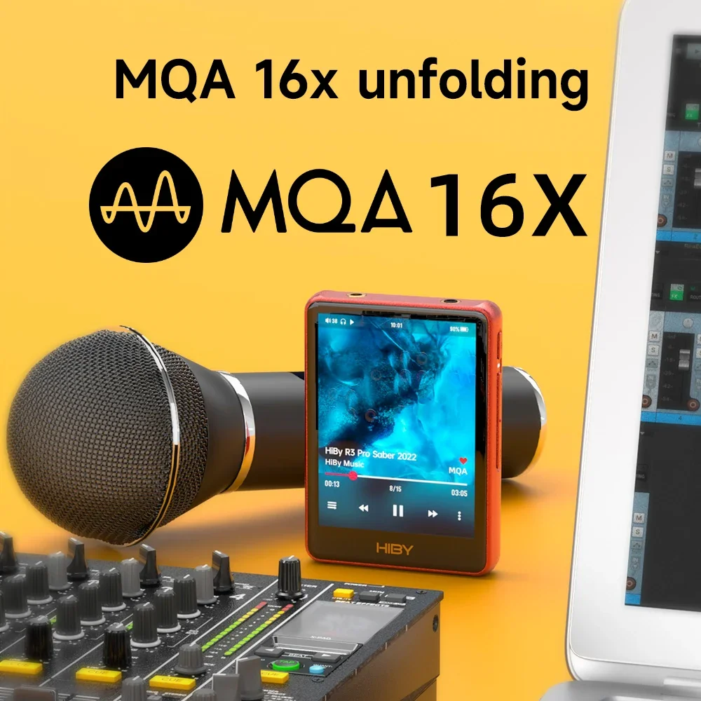 HiBy R3 Pro Saber 2022 Network Streaming Music Player USB DAC Audio Bluetooth WiFi DSD256 MQA16x LDAC Web Radio Airplay DLNA