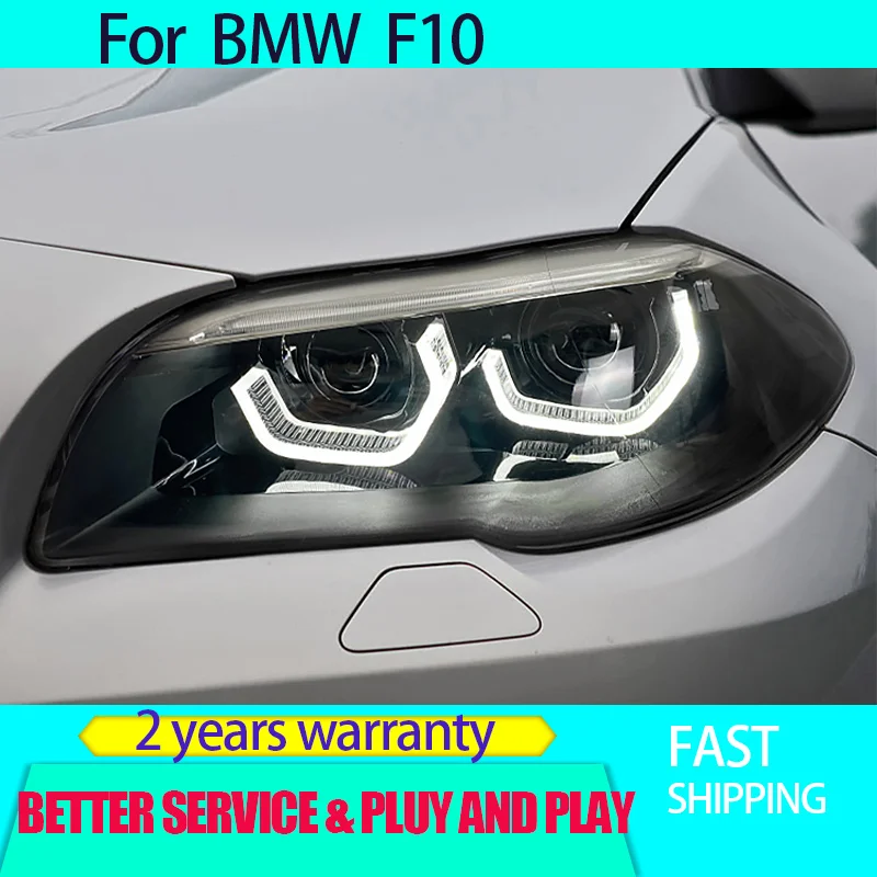 Car Styling for BMW F10 Head Lights 2010-2017 F18 F10 Headlights DRL Turn Signal Low High Beam Projector Lens