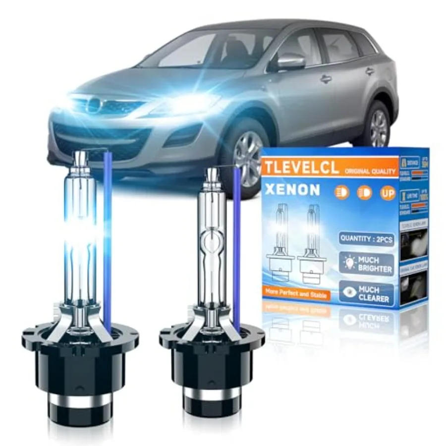 

Fit for 2006-2013 Mazda 3 5 6 2007-2012 CX9 CX7 2006-2015 Miata MX5 D2S HID Xenon Headlight Bulbs Upgraded Low Beam 35W Bi-Xeno