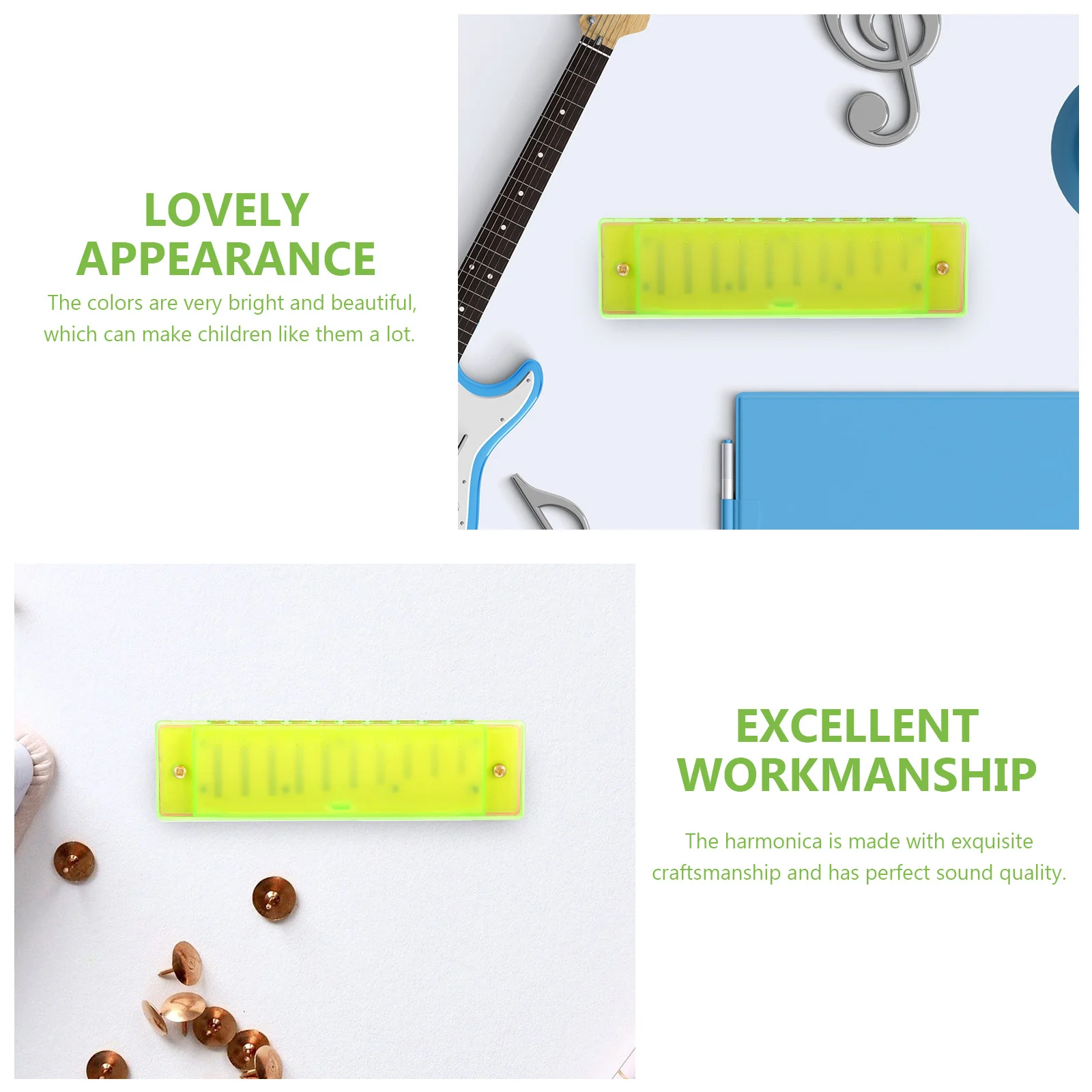 

Portable Harmonica for Kids Beginner Mouth Organ Small Musical Instrument Exquisite Christmas Birthday Gift Develop Musical