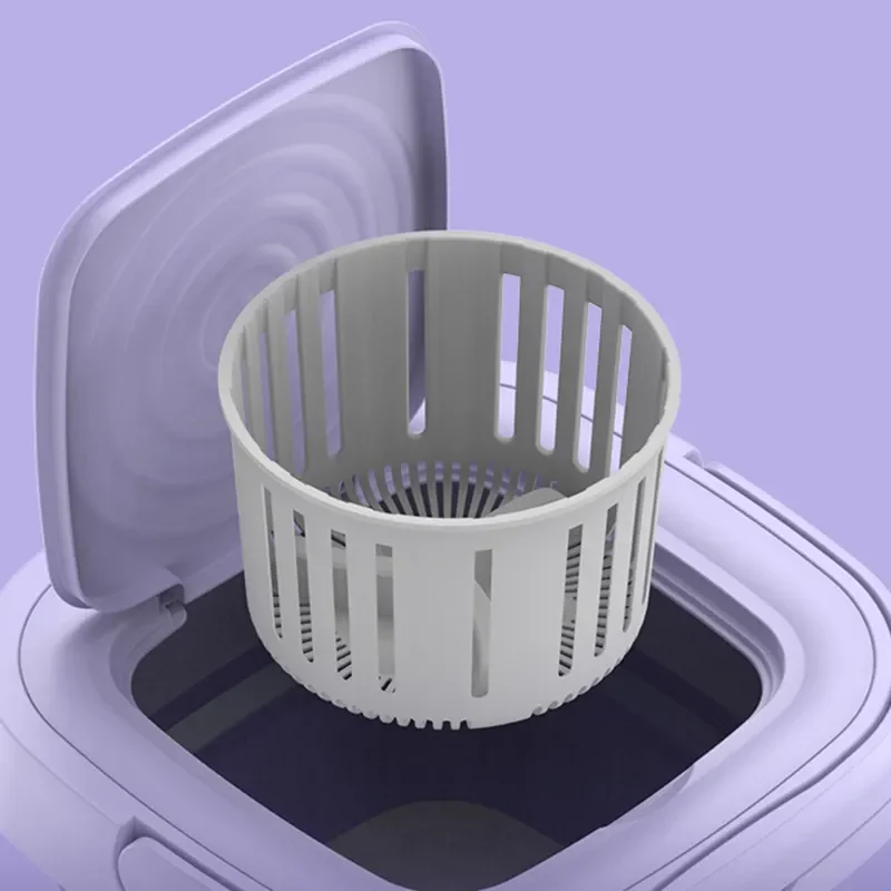 2024 Underwear Socks Fully-automatic Electric Foldable Tub Laundry Washer Portable Mini Folding Washing Machine With Spin Dry