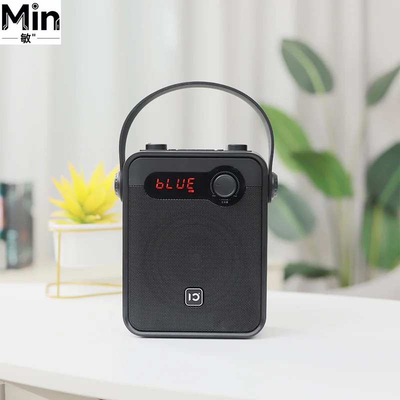 SHIDU 25W Portable Bluetooth Speaker UHF Wireless Speaker with Microphone for Karaoke Party Outdoor