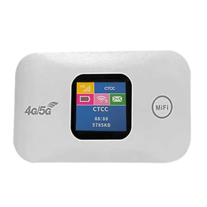 

New Portable 4G WiFi Router MiFi 150Mbps Car Mobile WiFi Wireless Hotspot Color Screen with Sim Card Slot Support 10 Users