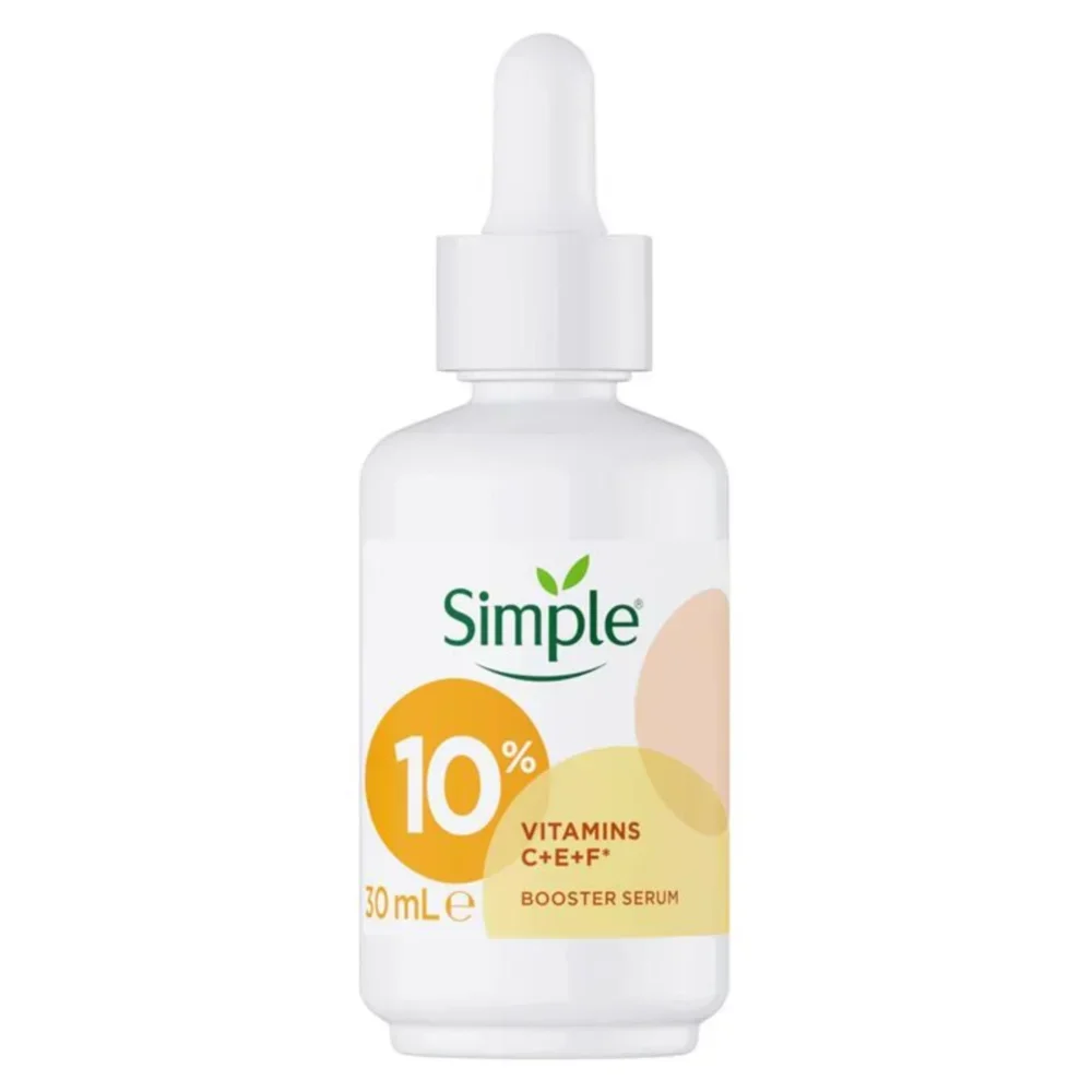 

SIMPLE 10% VC+VE+VF Booster Essence 30ml Antioxidant Whitening Moisturizing Hydration Repairing Brightening Smoothing Skin Care