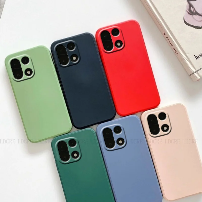 For Oneplus 15 Case Cover Oneplus 15 Capas Armor Phone Bumper Original Liquid Silicone Back Shockproof Soft Fundas Oneplus 15