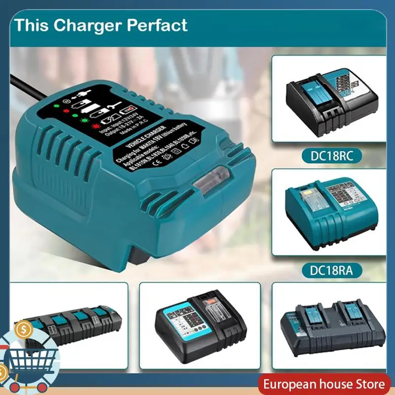 

ABFA Portable Mini Battery Charger For 18V Li- Battery For BL1415 BL1420 BL1815 BL1830 BL1840 BL1860
