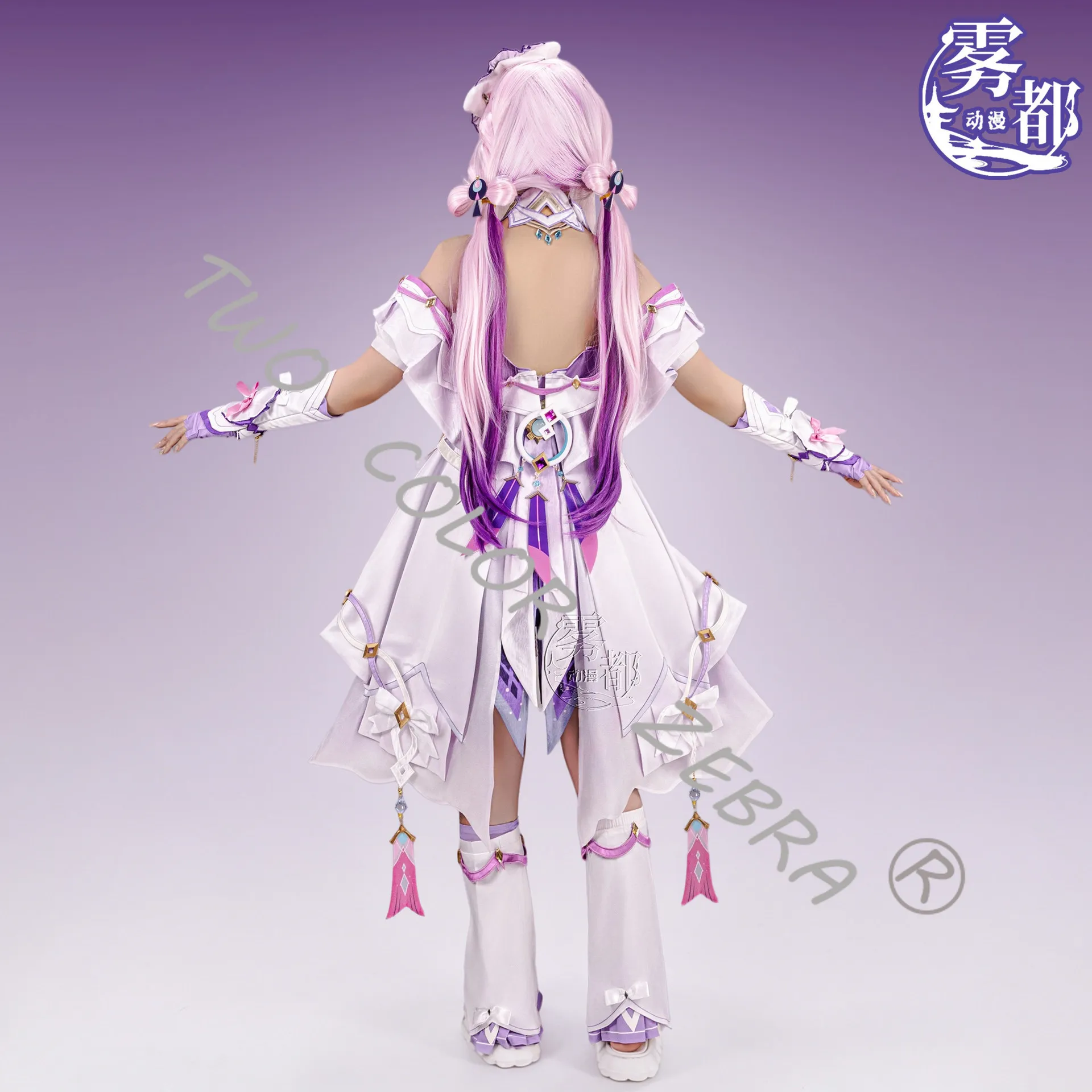 Genshin Impact Citlali Cosplay Pajamas Costume New Skin Cute Purple Dress Wig and Props Full Set for Women Halloween Roleplay view 4