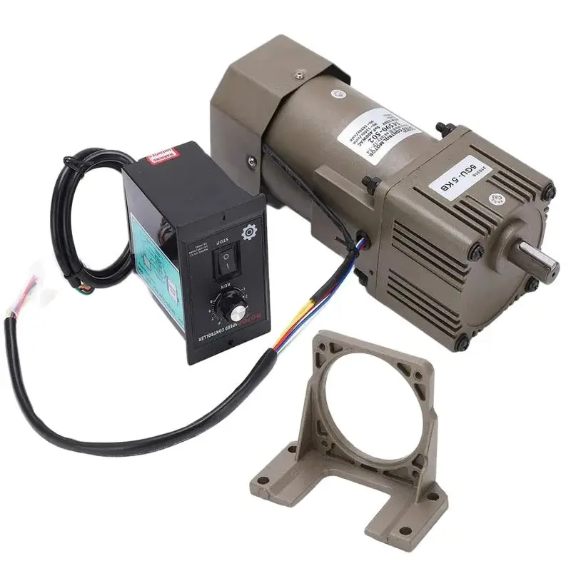 5RK90GU-CF 450-2.7RPM 220V 90W AC Reversible Gear Variable Speed Motor 1:3-1:500 5GU AC Gear Reducer Geared Motor + Governor