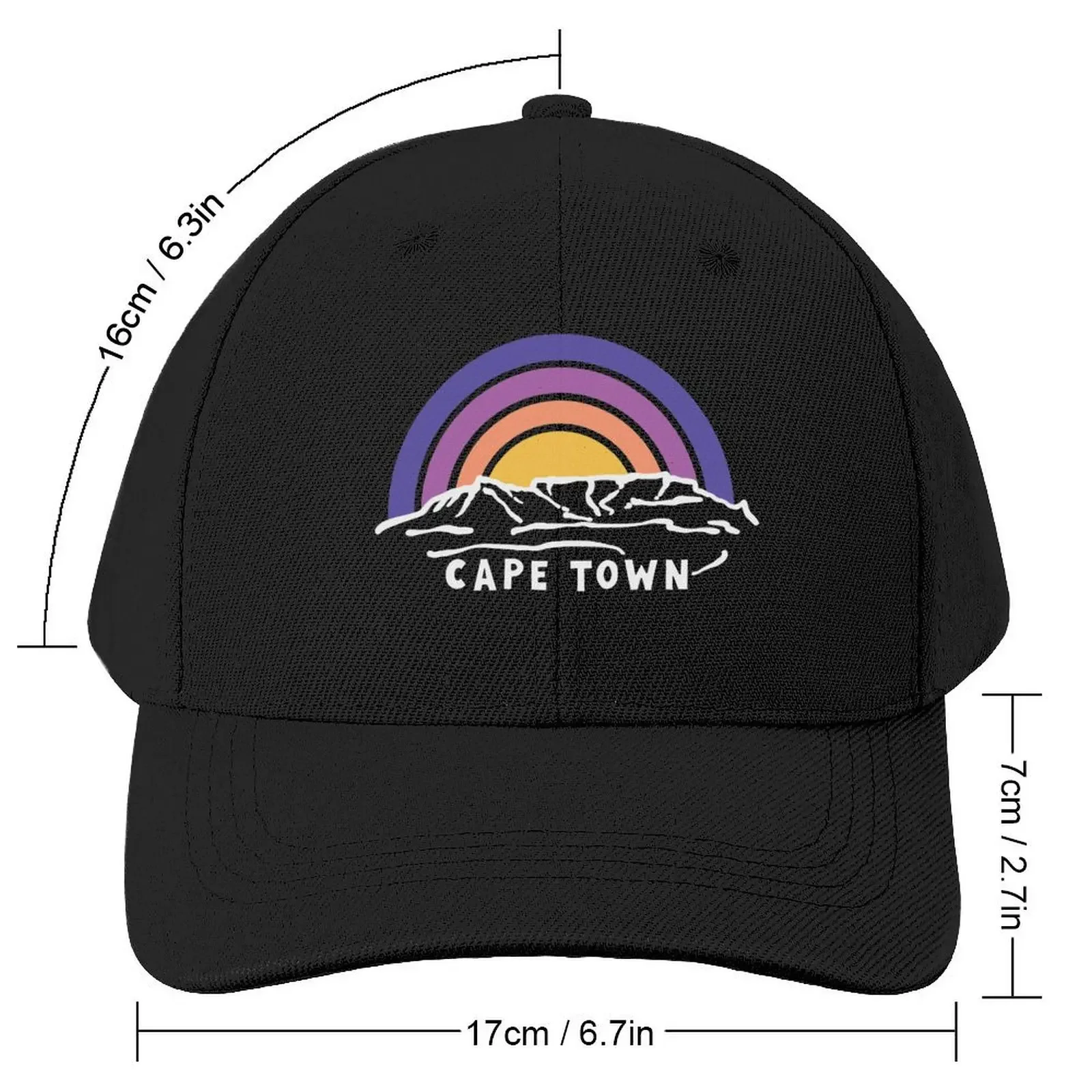 Cape Town Table Mountain South Africa Cape of Good Hope Cape Town Souvenirs Baseball Cap Luxury Man Hat Rugby Women's Men's