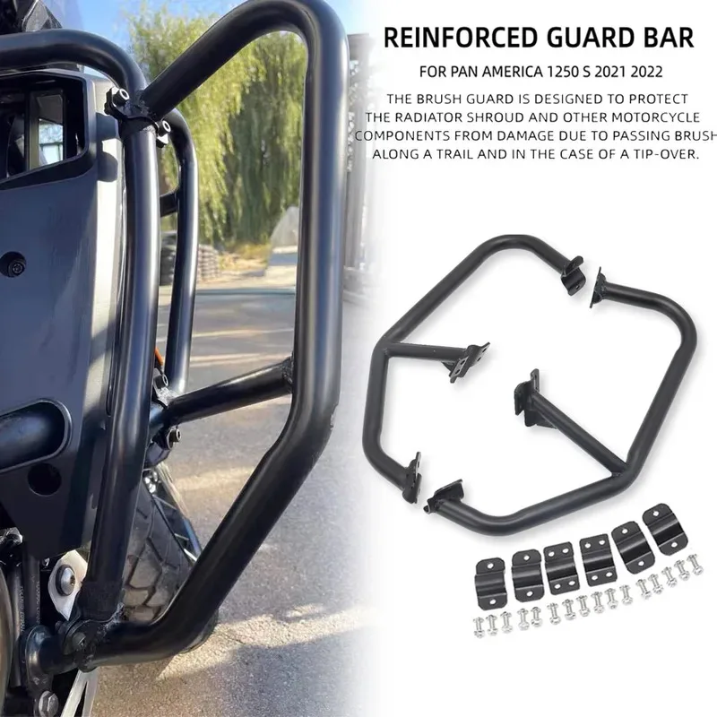 

Motorcycle Engine Guard Crash Bars for PAN AMERICA 1250 RA1250S ADV 2020-2022 Bumper Stunt Cage Protector