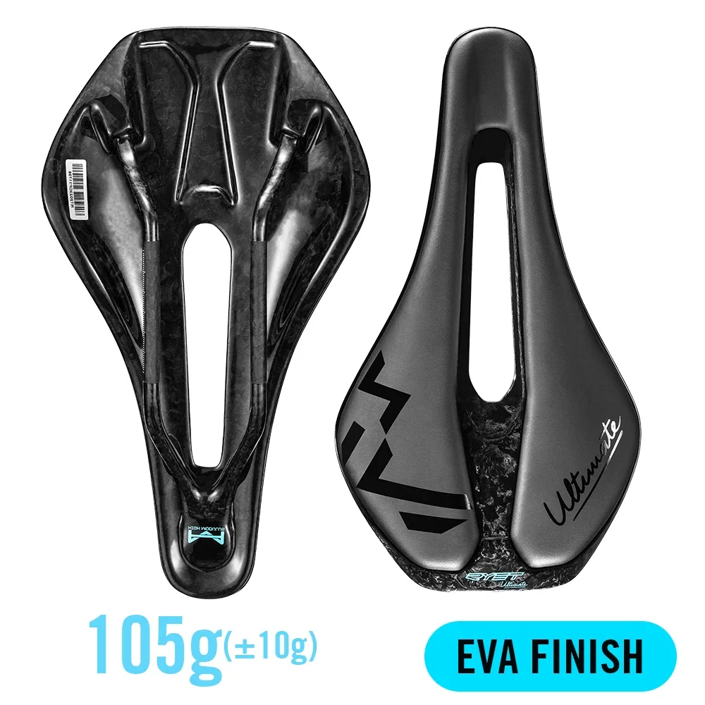 RYET 3D-gedruckter Fahrradsattel Ultraleichter Carbon-Sattel 135/143 mm 105 g Fahrradsattel für MTB Gravel Rennradsitz Fahrradteile