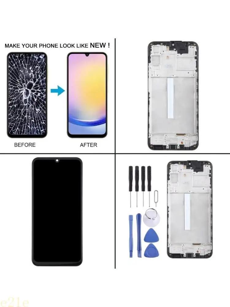 

E21E Full Assembly LCD Digitizer LCD Screen & Digitizer for A25 Replacement Accessory with Repair Tool