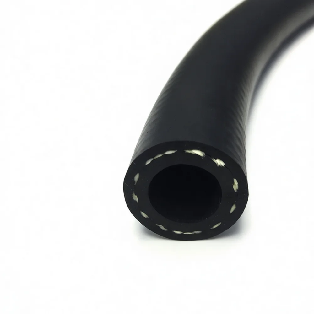 Industrial Rubber Air Hose Fabric Reinforced High Pressure Pneumatic Tube Smooth Surface Compressor Connection Pipe