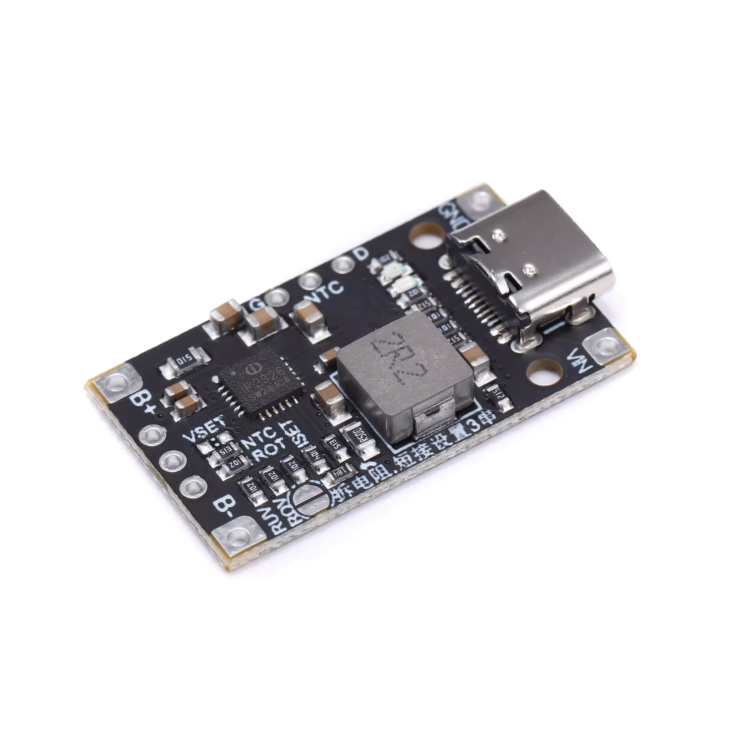 Type-C USB 2/3S BMS 15W 8.4V 12.6V 1.5A Lithium Battery Charging Boost Module With Balanced Support Fast Charge With Indicator