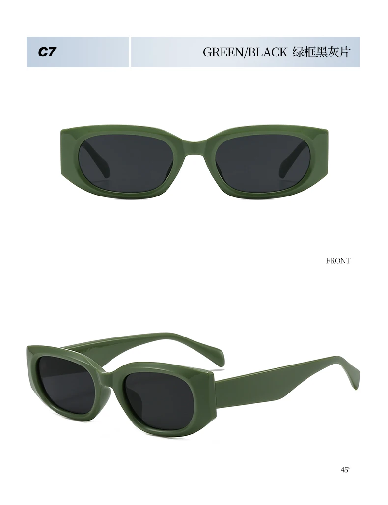 Retro Trendy Design Kleine Quadratische Rahmen frauen Sonnenbrille Persönlichkeit Luxus Design Sonnenbrille Männer Im Freien Fahren Shades UV400 – Detail 17