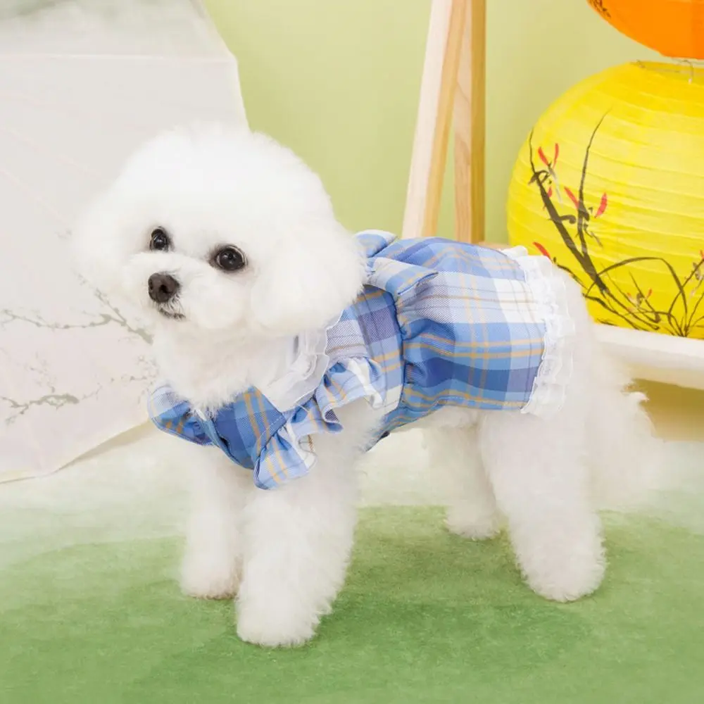 

Pet Outfits Cute Pet JK Skirt Soft Breathable Cat Princess Dress Thin Design Comfortable Dog Clothes Spring