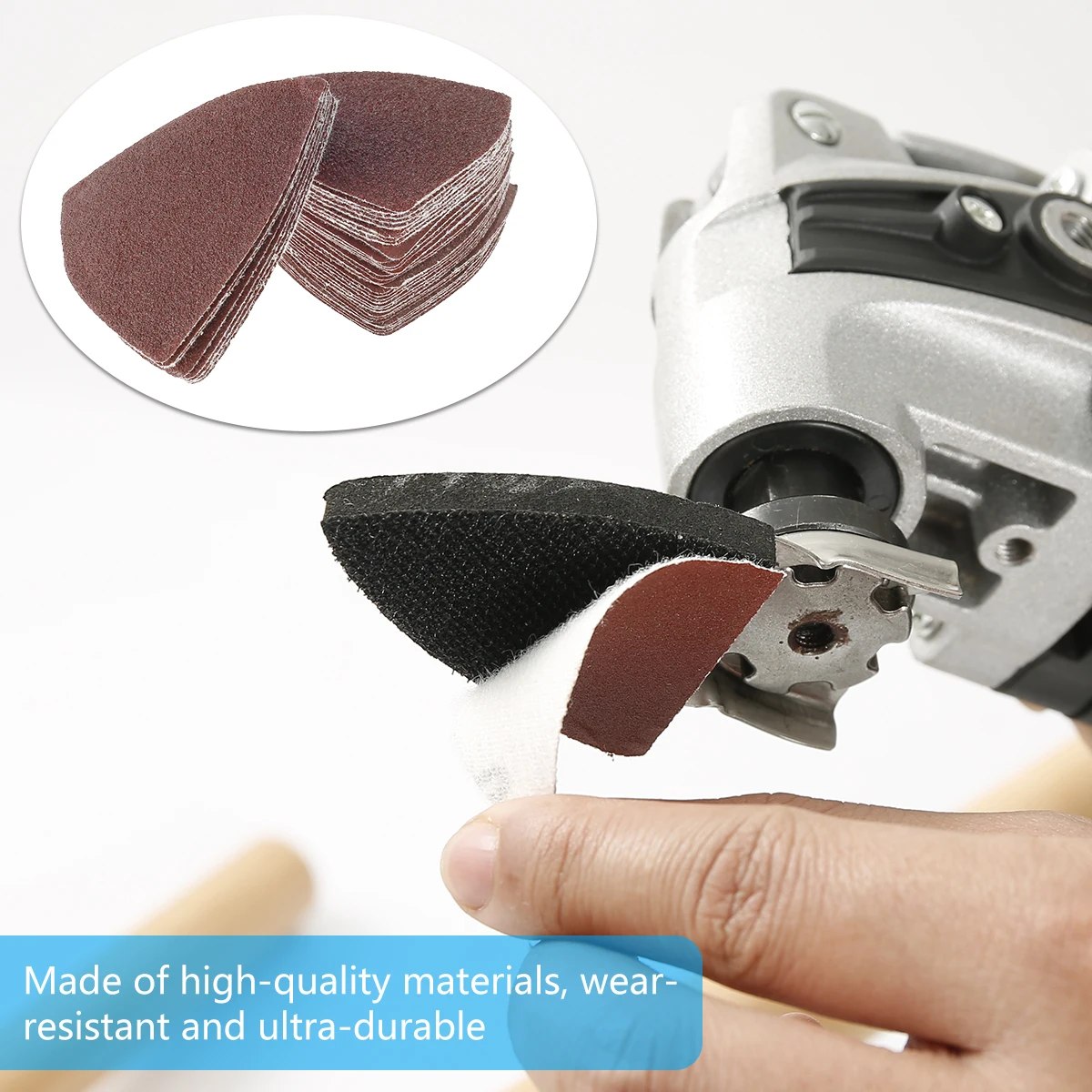 82Pcs Sand Pad 60/80/120/180/240 Grits Sand Pad Multifunctional Edge Trimming Machine Polishing Accessories Multi Tool Sandpaper