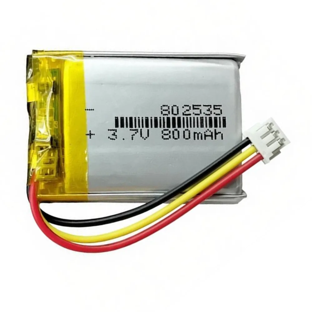 802535 800mAh With ZH 1.5mm 3P Plug 3.7V Lithium Polymer Rechargeable Battery For Edifier G3m Pro Mchose A5 Pro Wireless Mouce