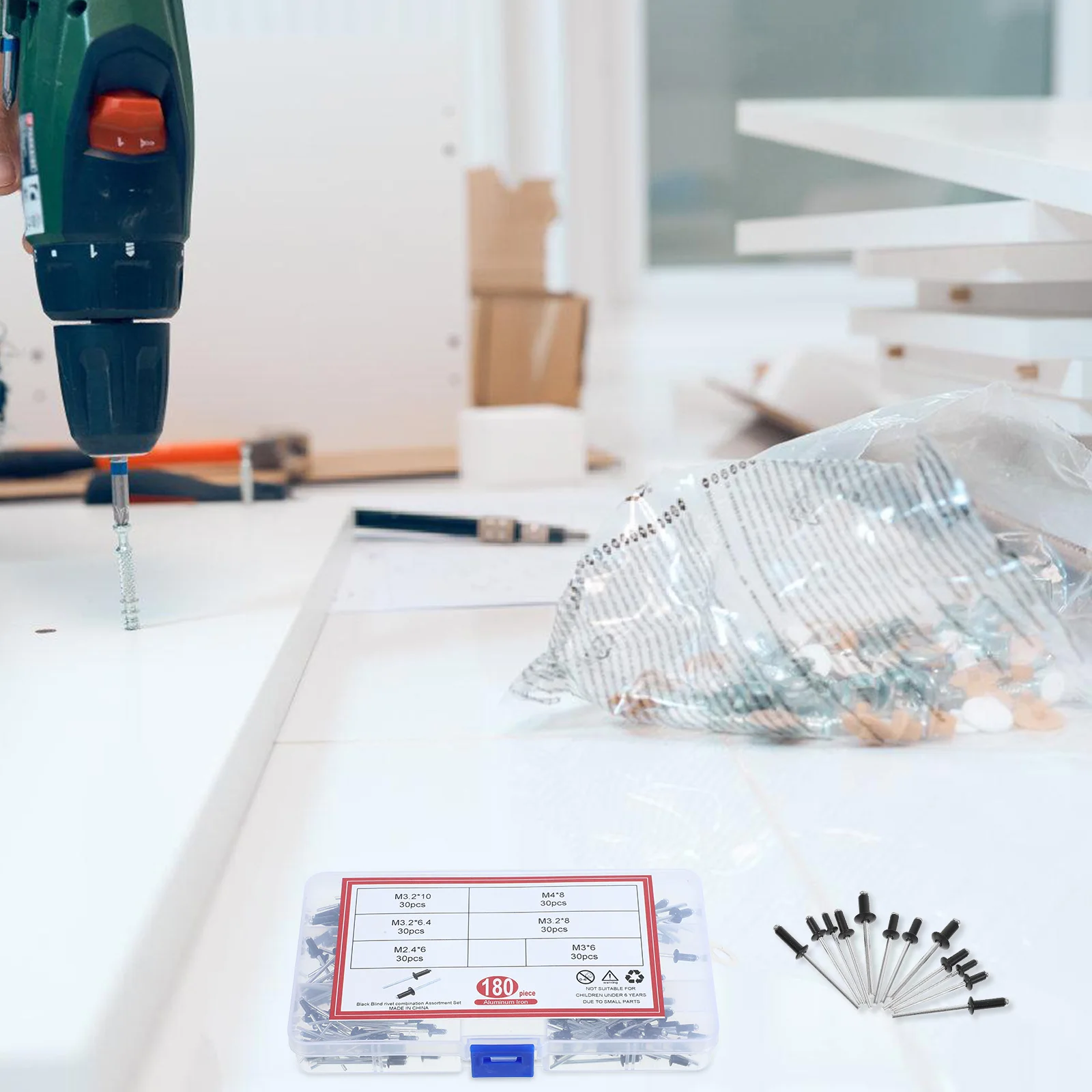 Рисунок 4 - черные фланцевые глухие заклепки