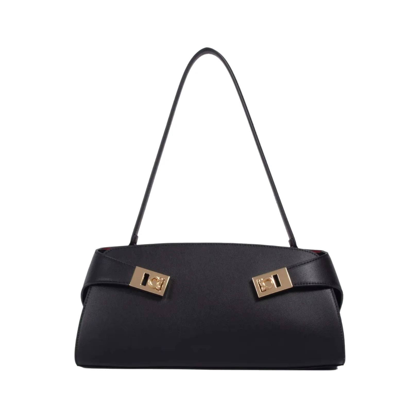 Vintage Genuine Leather Underarm Bag Women Retro Style Small Shoulder Bag High Quality Cowhide Handbag