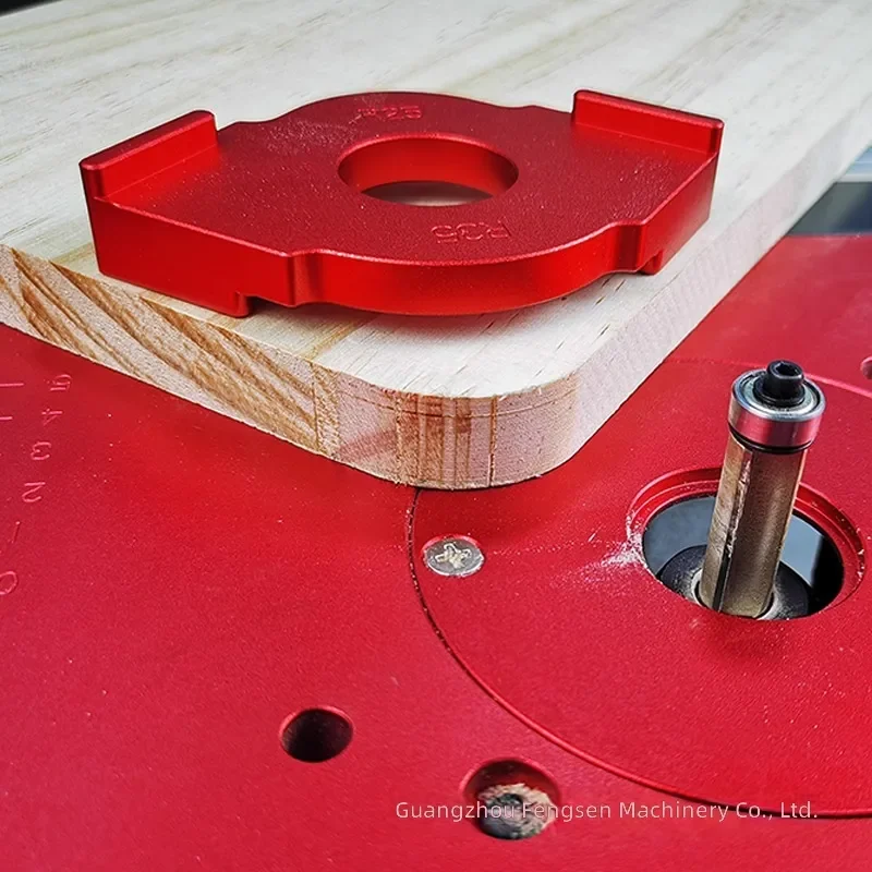 Woodworking R Angle Trimming Template Engraving Machine Arc Corner Quick Locator Router Bit Guide Jig for Rounded Edge