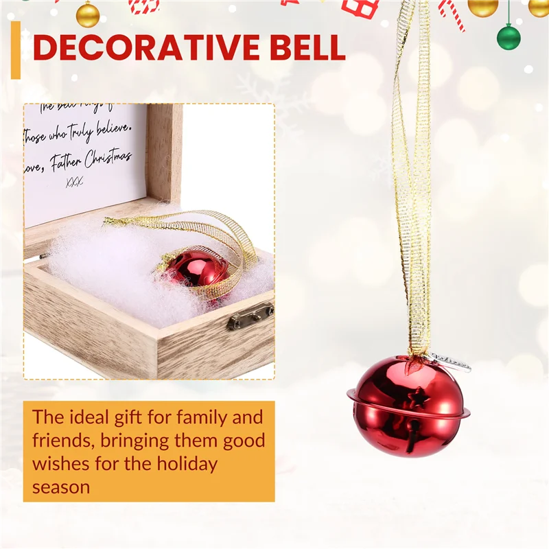 Campana de fe mágica de LICE-Navidad, campana de fe mágica de recuerdo de Navidad, recuerdo de decoración del hogar de árbol de Navidad