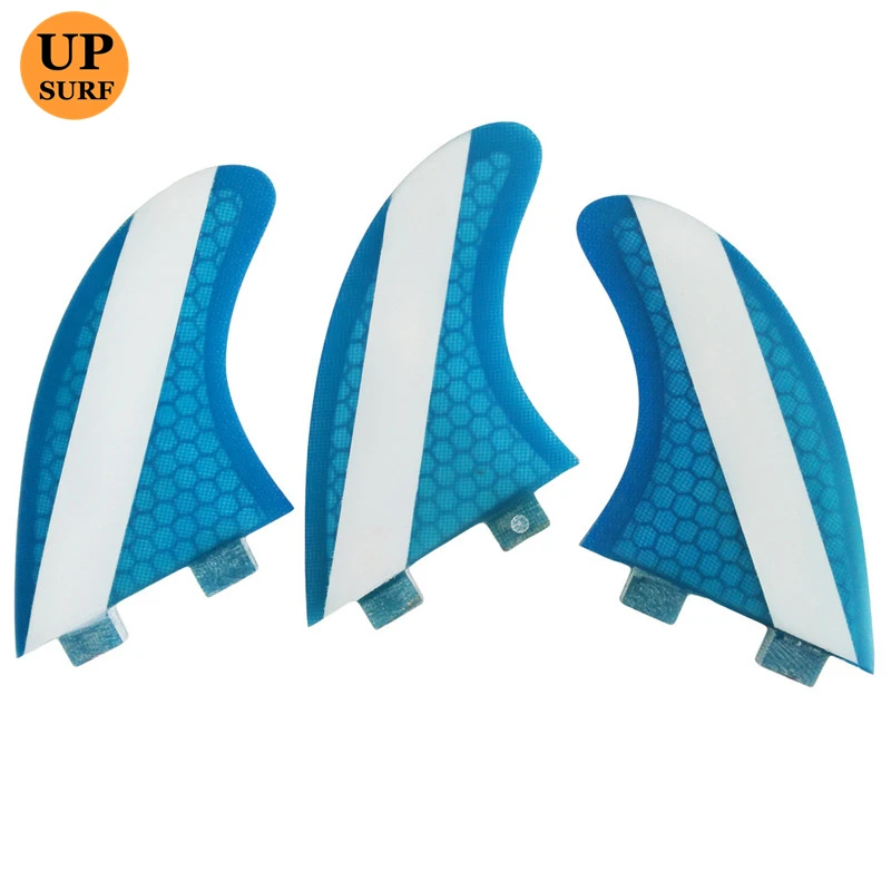 Sup Board UPSURF FCS Fins Size G3/G5/G7 Honeycomb Fins Blue/Green/Orange Color Fins SurfBoard Water Sports