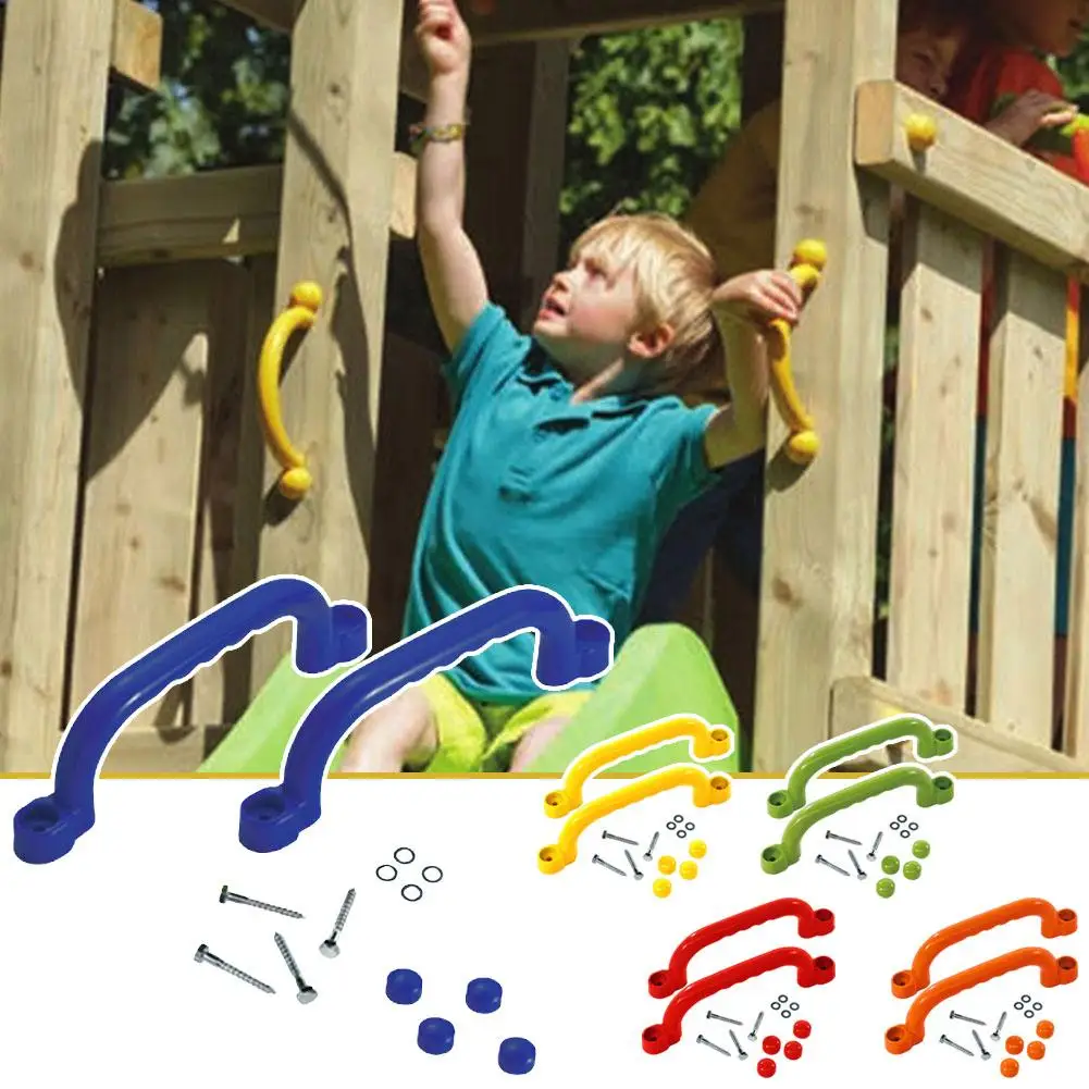 

Kids Climbing Plastic Handles Smooth Safety Grip Heavy Duty Playground Accessories Durable Indoor Outdoor Play Equipment
