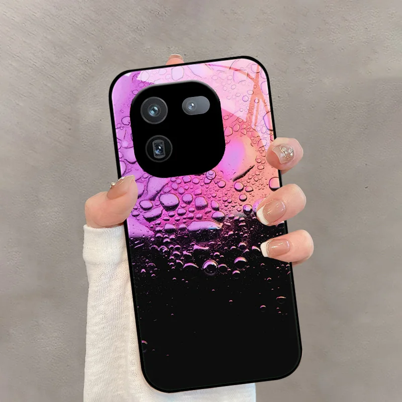 ل Vivo iQOO 12 Coque 12 Pro 5G موضة الزجاج المقسى الأسود الهاتف الزجاج الحال بالنسبة vivo iQOO 10 Pro Fundas 11S 11 غطاء الوفير