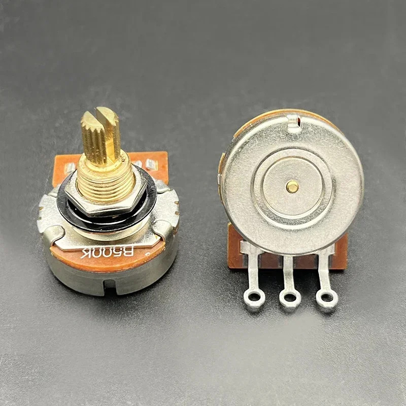 12Pcs Guitar Pots 19mm Long Split Shaft Guitar Potentiometer 250K or 500K Volume/Tone Potentiometer for Electric Guitar