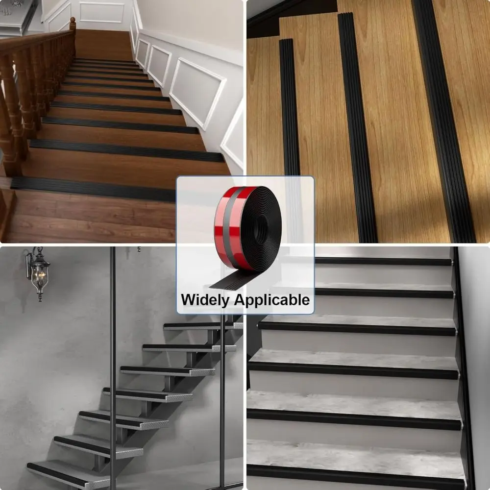 New High Quality 100cm Stair Safety Strip Self-Adhesive Flexible Stair Edge Protector Non-Slip Decorative Strip Indoor Outdoor