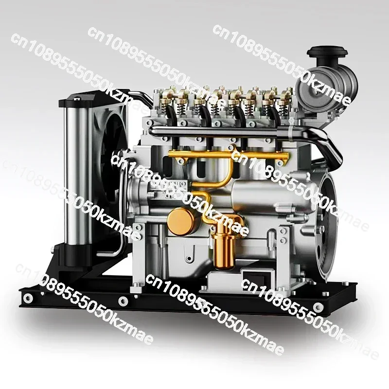 500+Pcs DIY V8 engine model metal mechanical engine science experiment physics toy gift decoration teaching