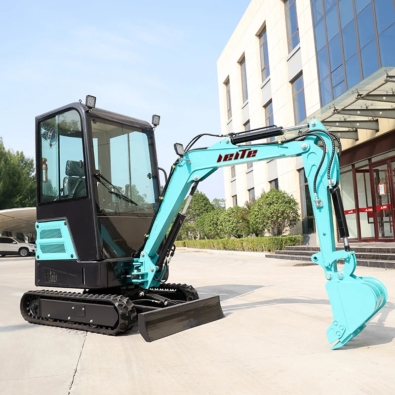 Ekskavator Mini 1.8Ton Pertanian 0.03m3 Ekskavator Penggali Mini 1.7ton 2 Ton Diesel Hidrolik Ekskavator Perayap Kecil