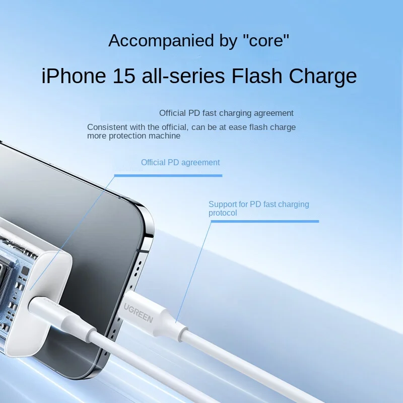 Ugreen USB C to USB C Cable PD Fast charger short 25cm 50cm 1m 1.5m 2m USB Type C Cable For Apple xiaomi huawei Samsung Notebook