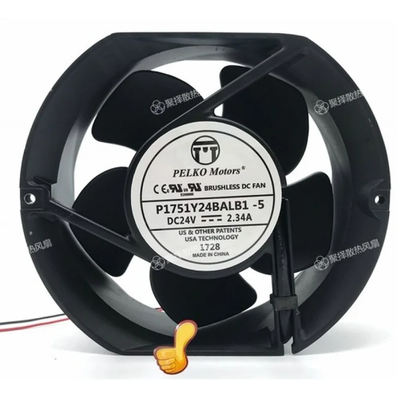 

C for PELKO MOTORS P1751Y24BALB1-5 DC24V 2.34A Gale volume cooling fan