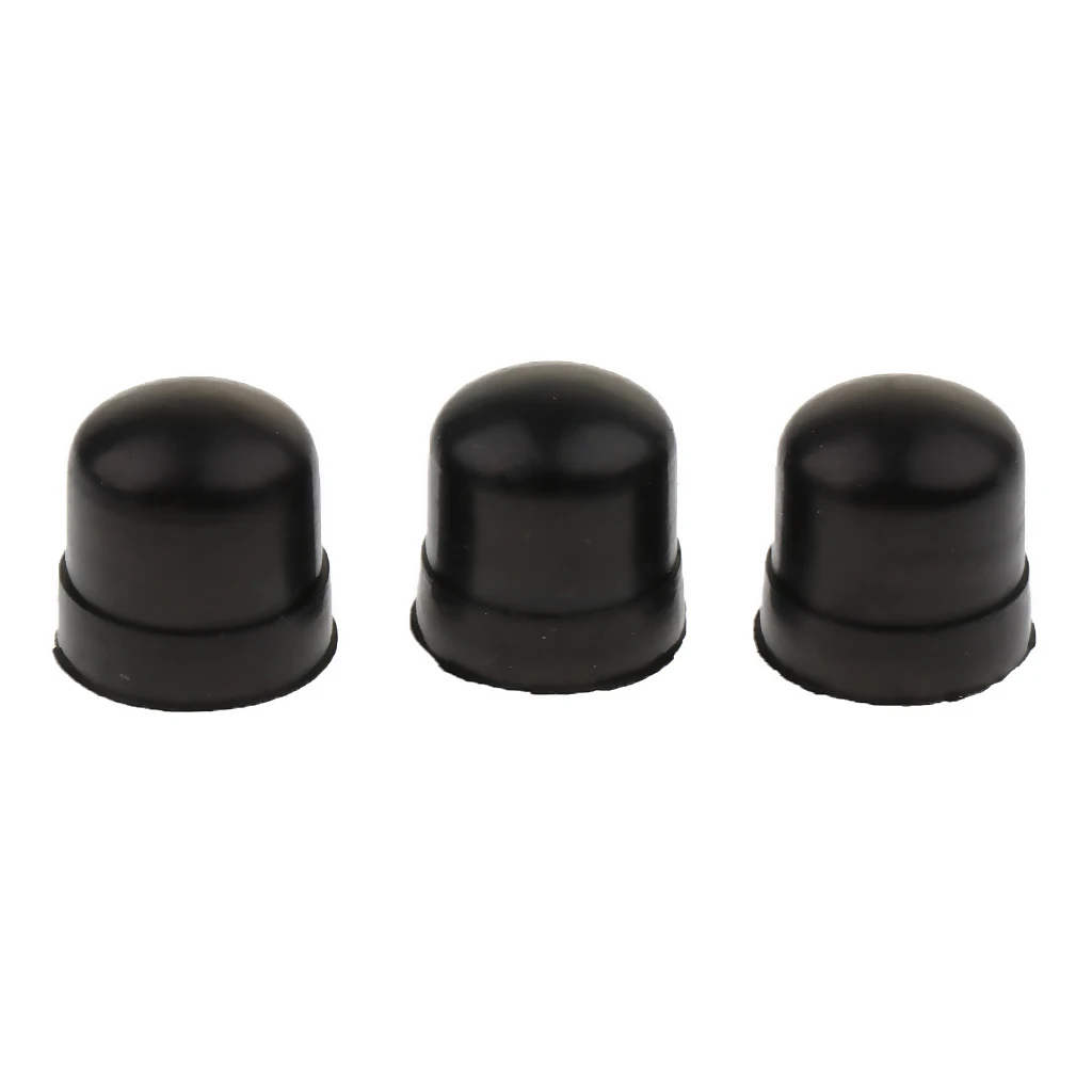 Embout de pare-chocs en caoutchouc pour trombone, silicone, nœud coulissant, laiton, accessoires de réparation, noir, 20 pièces