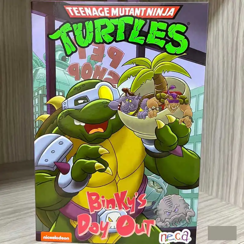 Genuine Neca 54379 Teenage Mutant Ninja Turtles Binky'S Day Out 7 Inch Action Figure Collection Model Toy