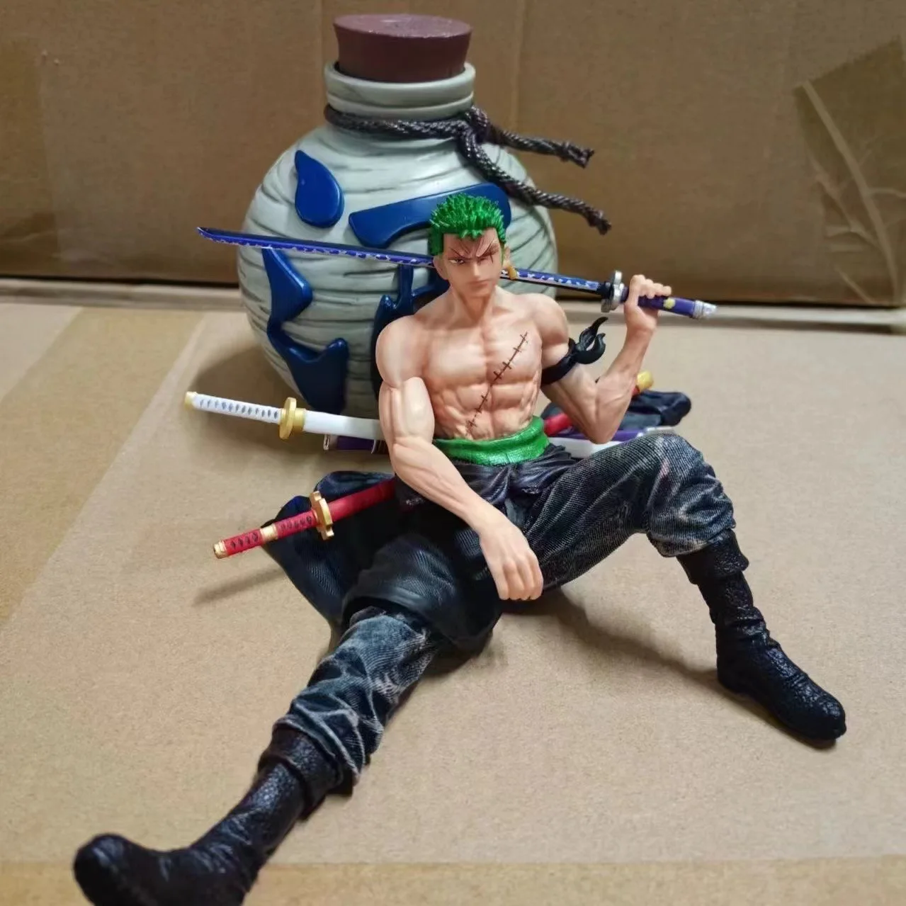 

One Piece Bottle Roronoa Zoro экшн-фигурка 2 года позже фигурка Аниме Коллекция ПВХ Модель Статуя Кукла стол Декор игрушка подарок