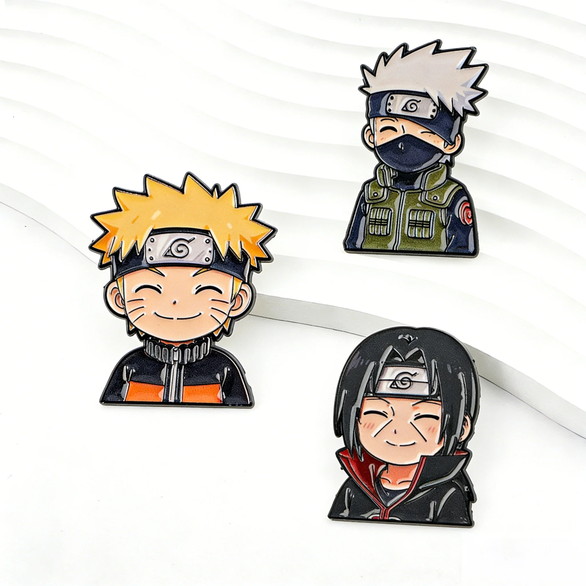 3-teiliges cooles Emaille-Pin-Set für Jungen, Cartoon-Broschen und Abzeichen für Rucksäcke, Jacken, Hüte, Anime-Sammlung, Geschenke, Cosplay-Zubehör