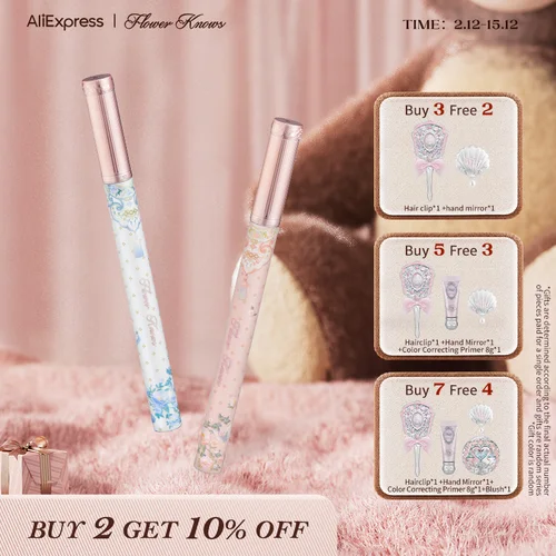 Imagen 1 del producto Flower Knows Butterfly Cloud Collar Colección Delineador de ojos líquido Negro Marrón Suave No es fácil de difuminar 0,5 ml