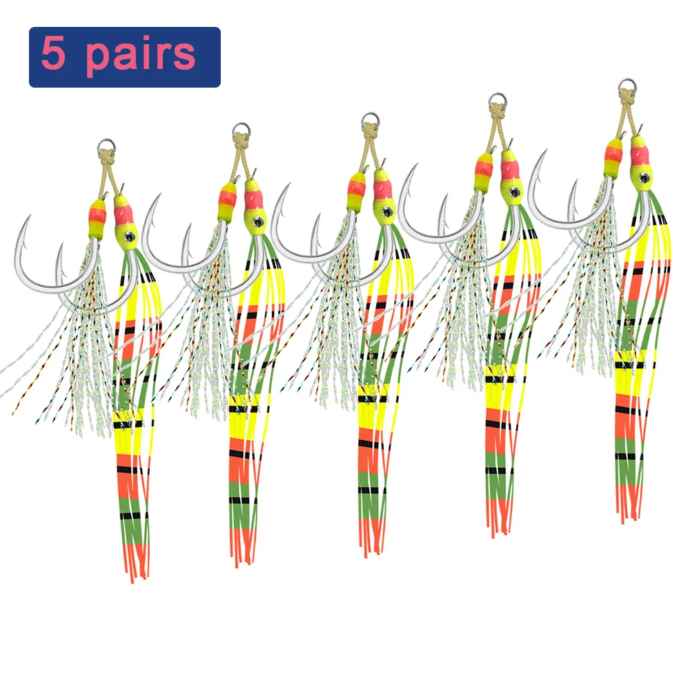 5Pairs Jigging Hook…