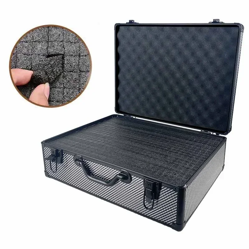 Aluminum Tool Case Carrying Boxes Organizer Storage Hardware Suitcase Tool Professional Full Set Kit Toolbox Mechanic Large