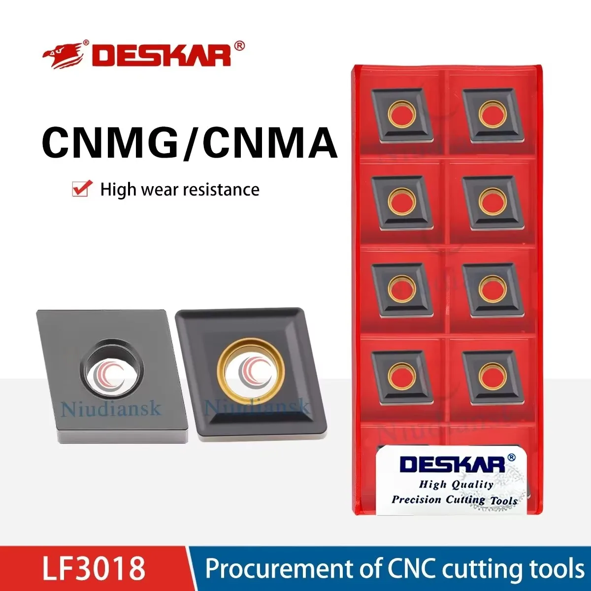 DESKAR Machining Center CNMG/CNMA120404/08/12 LF3018 Numerical Control Outer Circle Turning Blade For Cast iron Processing Tools