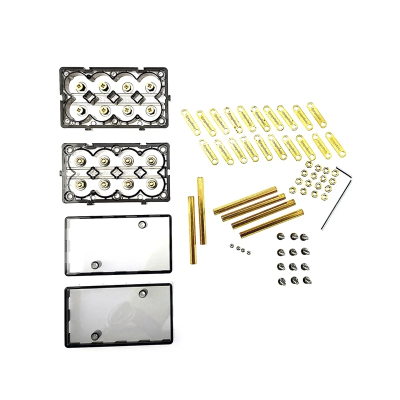 A48R-DIY Tool Spliceable Battery Box Battery Holder For 12V 24V 48V Energy Storage Kit Support High Current