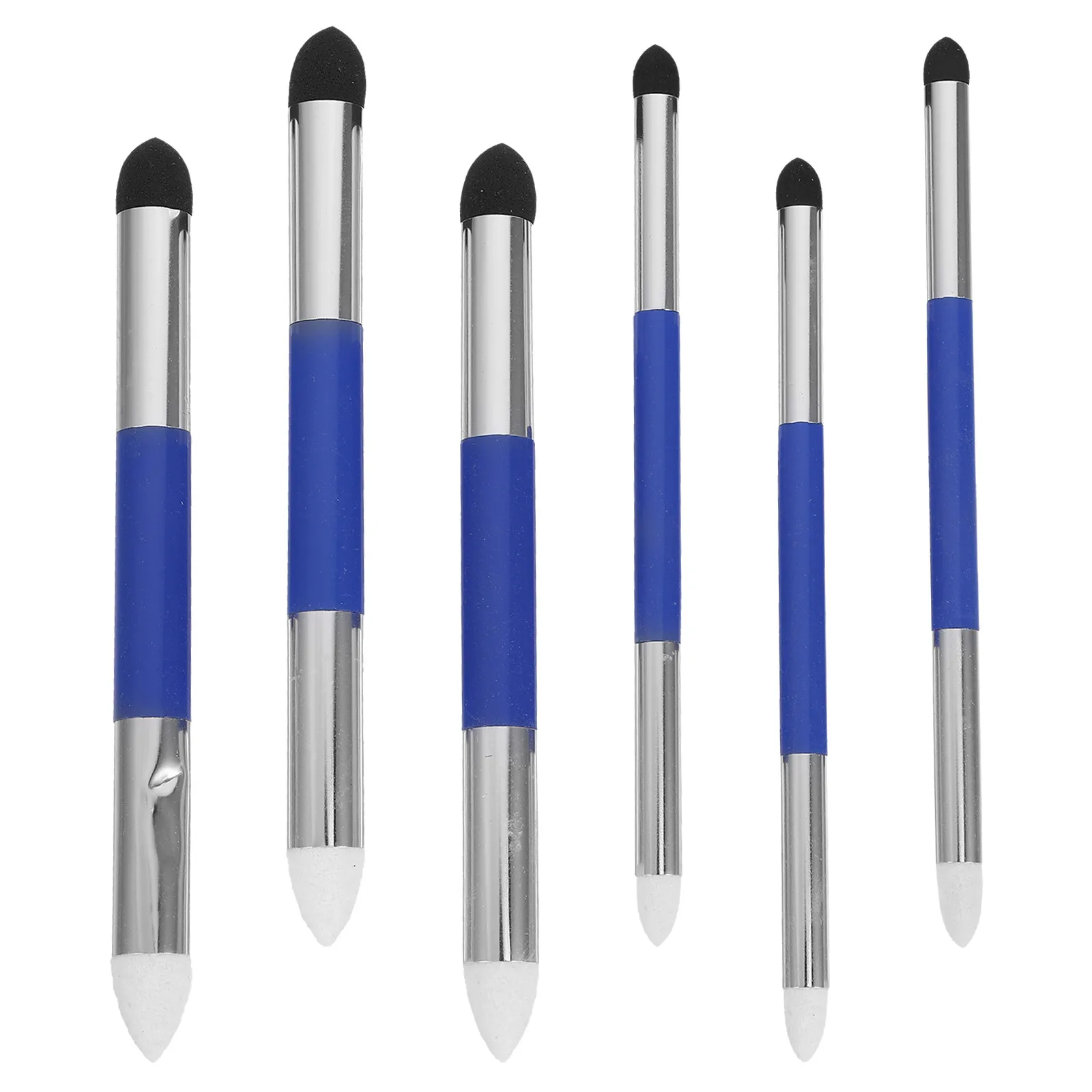 6Pcs Blending Sponge Pen Dual Headed Soft Washable Art Sponge Sketch Blending Stumps Drawing Tools for Artist Highlight Shadow
