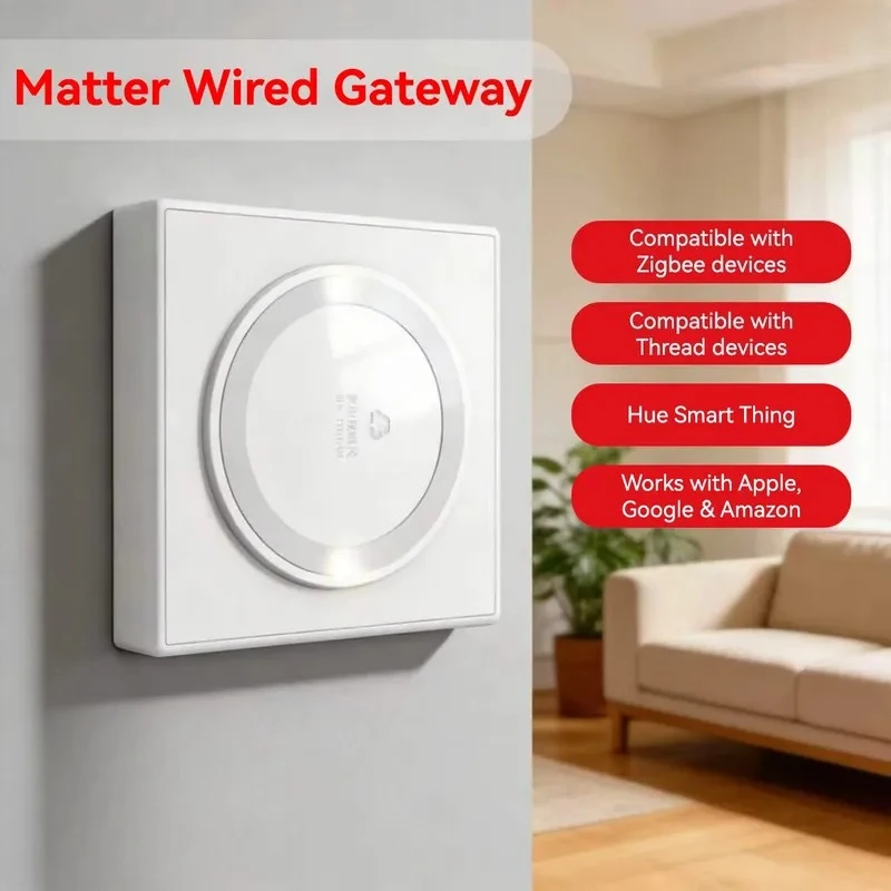 2026 protocol smart home Zigbee gateway, Thread protocol application, remote wired smart gateway hub THP10-Z-X Golden