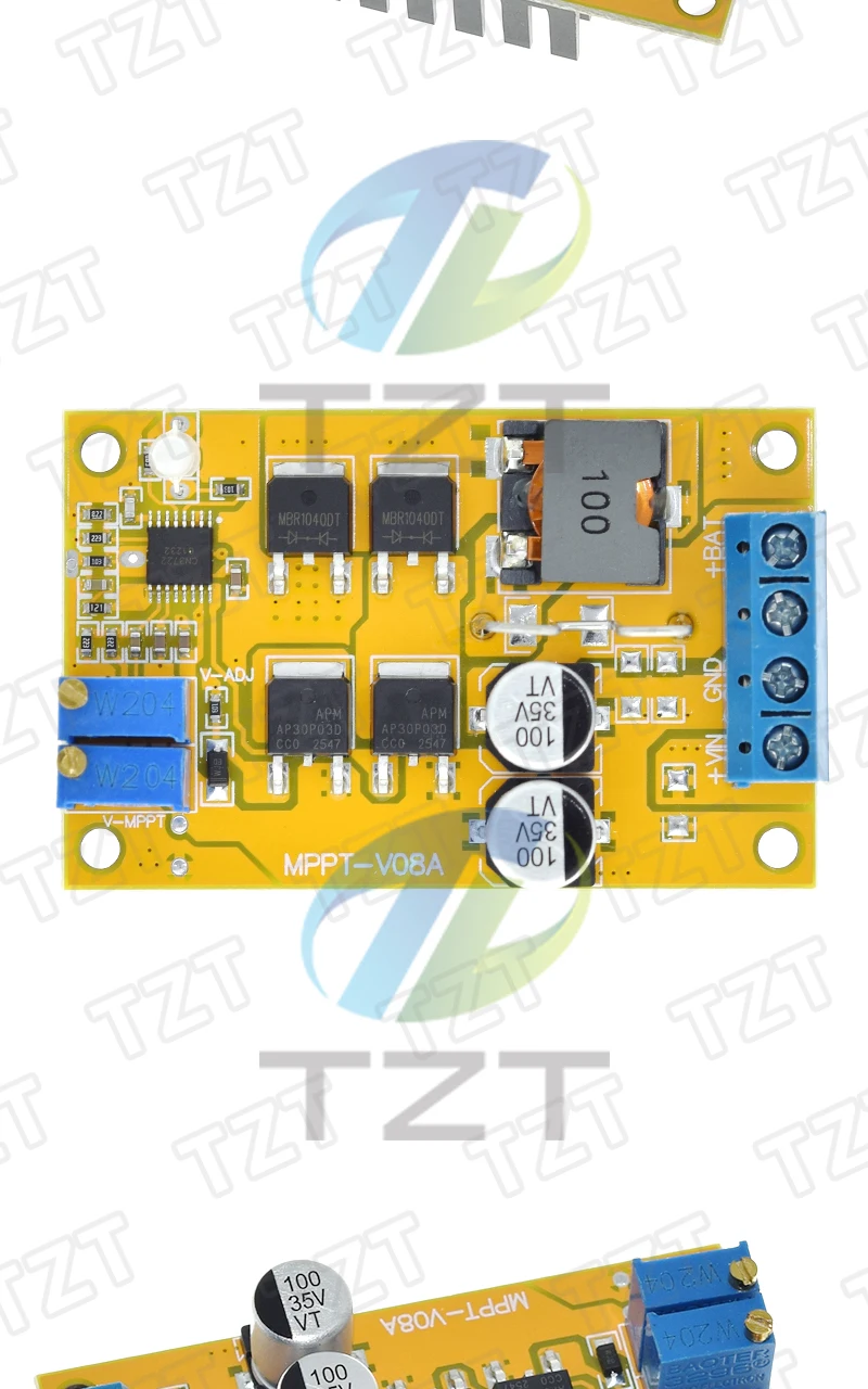 TZT 1/3 Stück 5A MPPT Solarladeregler, Solarladesteuerung, Batterieladung 9V 12V 24V mit Automatischer Umschaltung – Detail 7