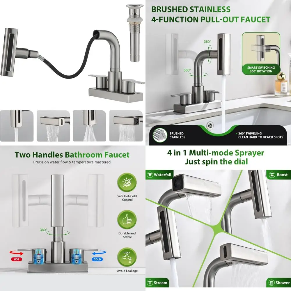 double-handle-centerset-laundry-sink-faucet-with-pull-out-sprayer-4-inch-brushed-nickel-3-holes-installation